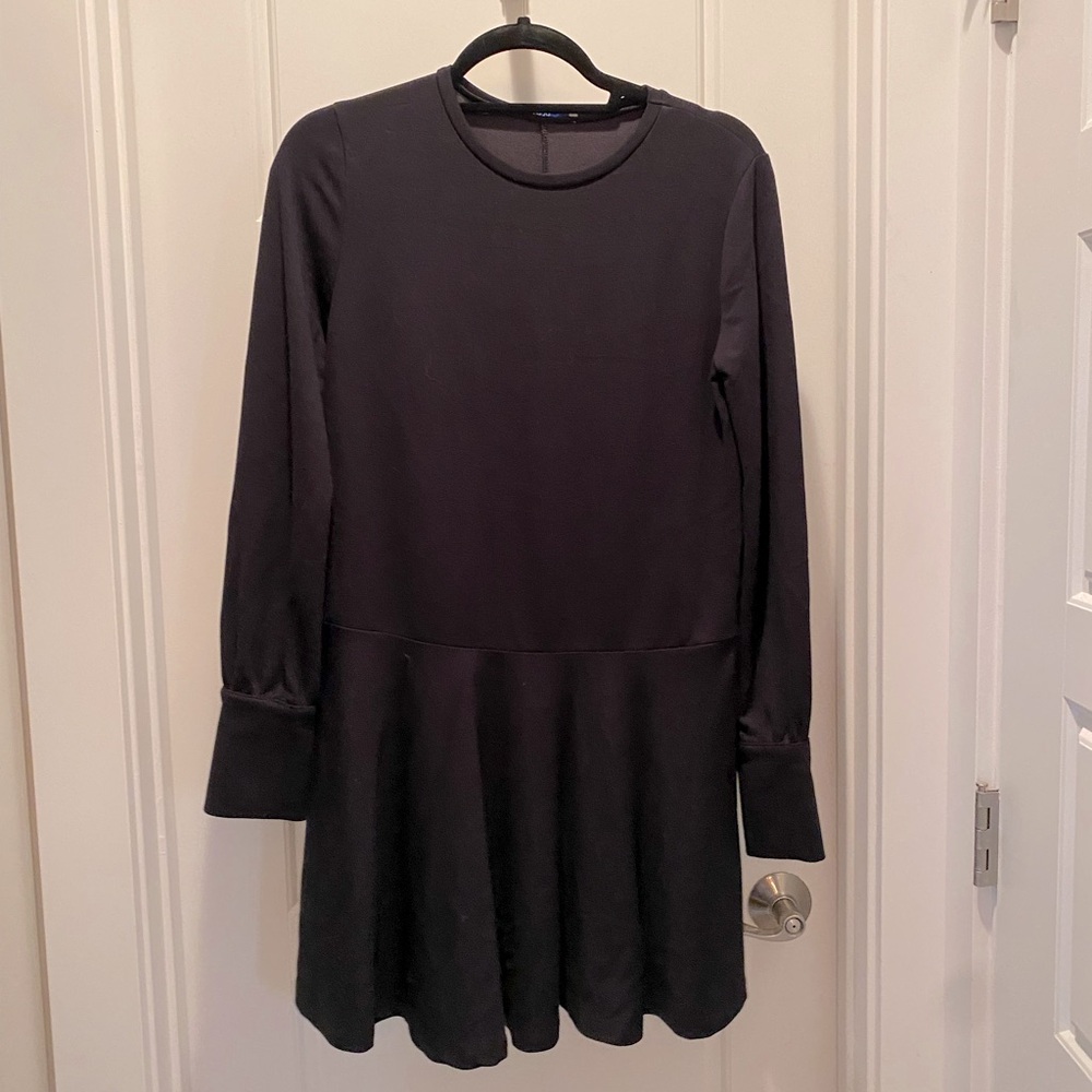 Zara small black long sleeve dress